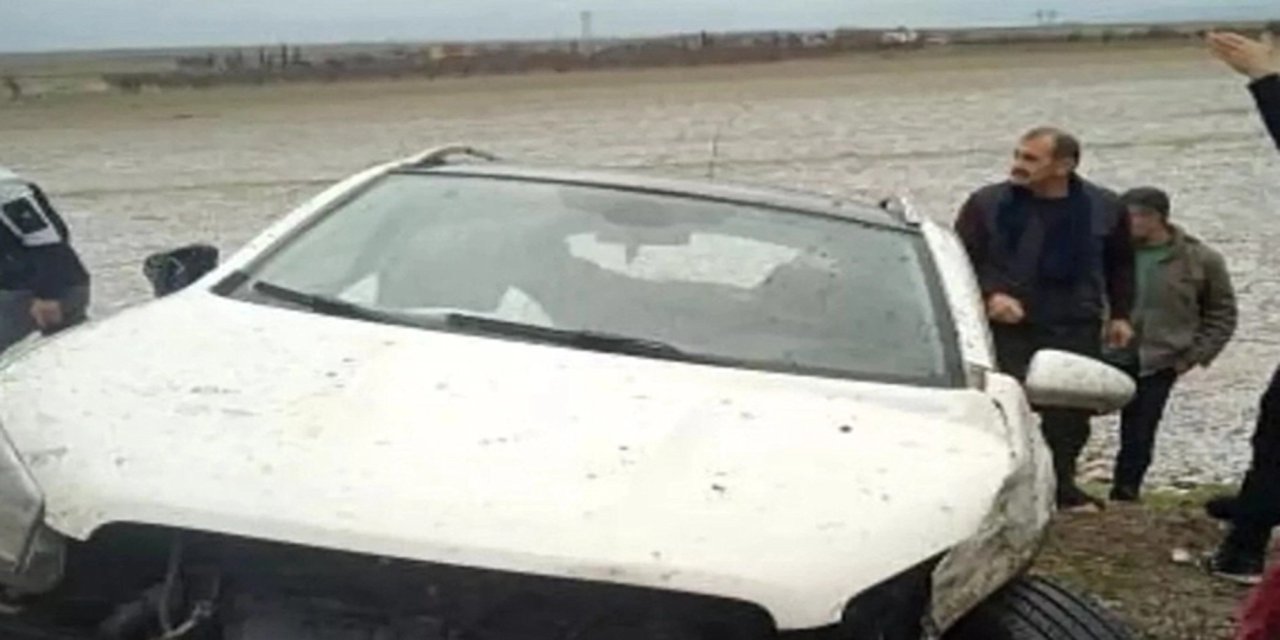 Şanlıurfa’da dolu yağışı kazaya neden oldu: 2 yaralı
