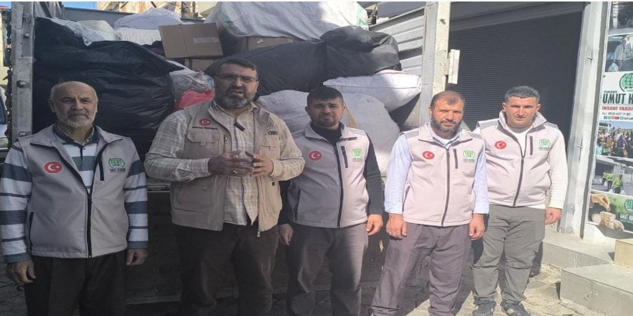Tarsus Umut Kervanı’ndan Suriye’ye yardım