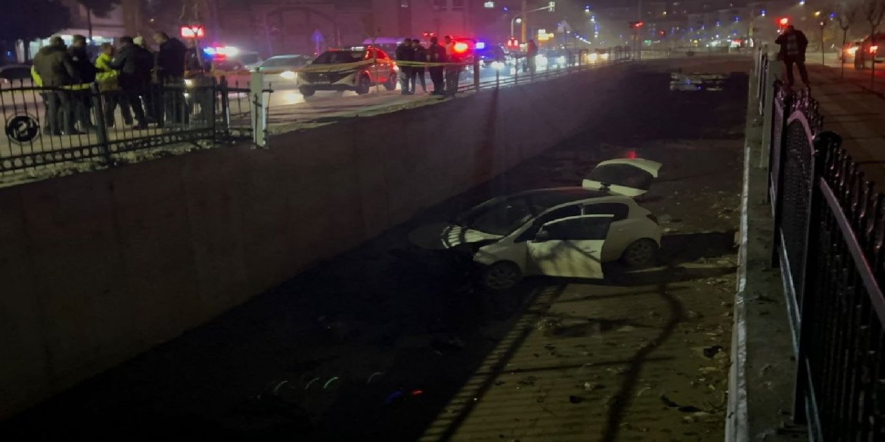 Malatya'da otomobil sulama kanalına düştü: 1 yaralı