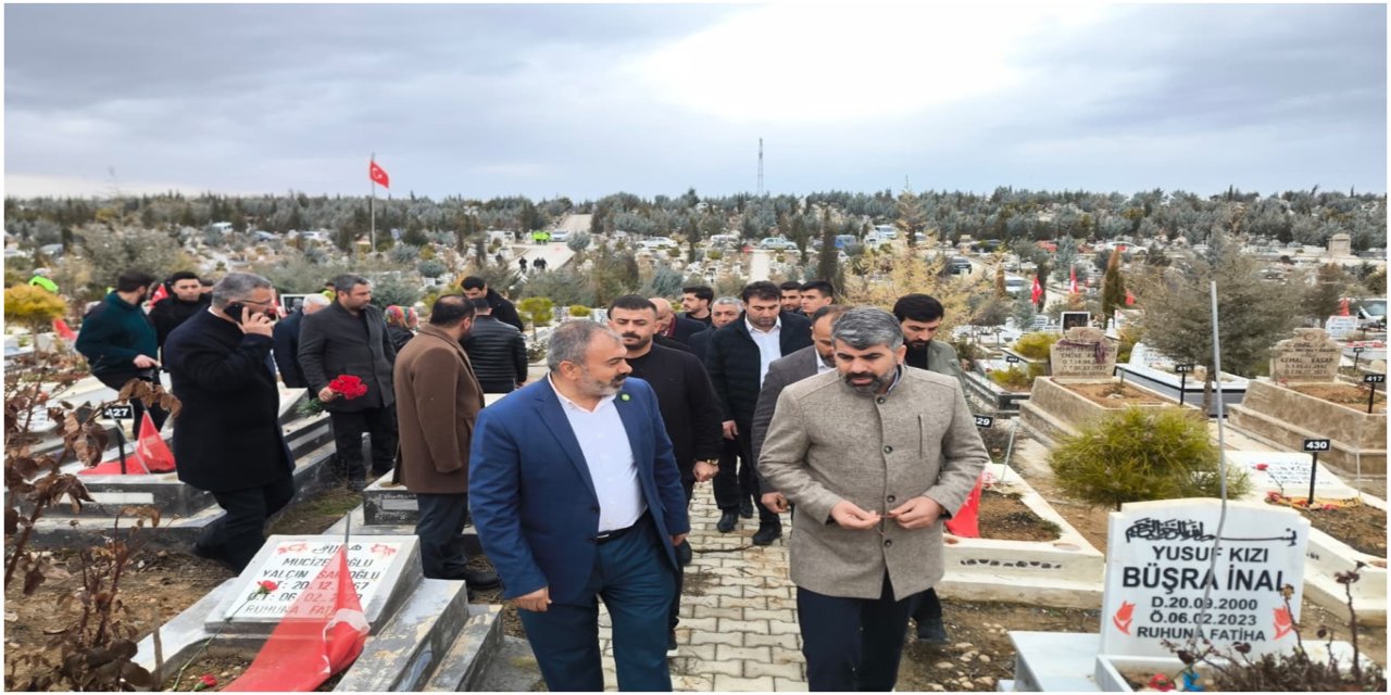 HÜDA PAR Milletvekili Dinç, Malatya’da deprem yıl dönümü nedeniyle ziyaretlerde bulundu