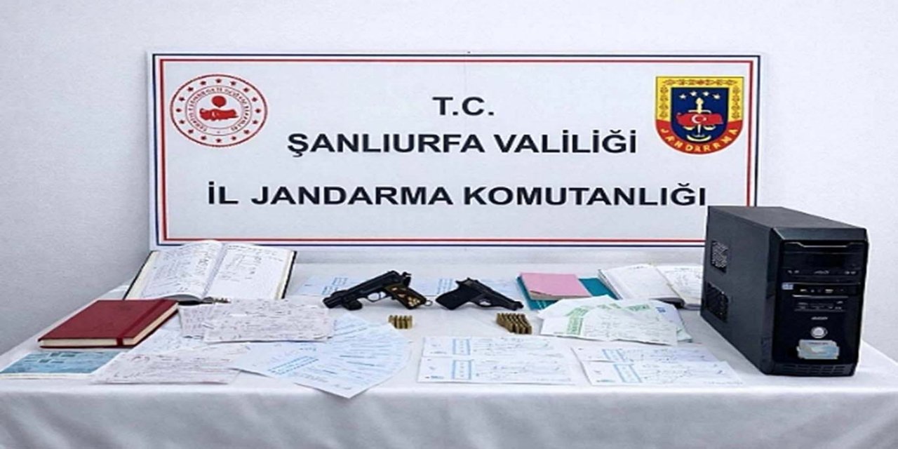 Şanlıurfa’da tefecilik operasyonu: Silah ve çok sayıda senet ele geçirildi
