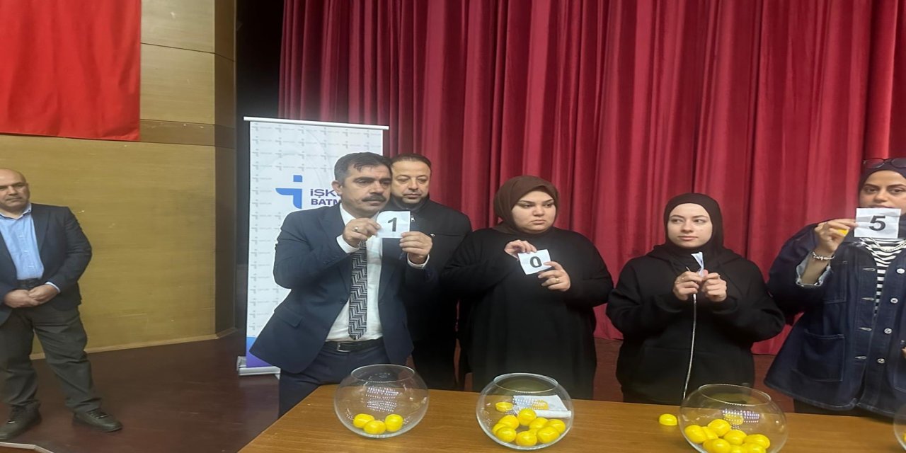 Batman’da 185 kişilik işgücü uyum programı için kura çekimi yapıldı