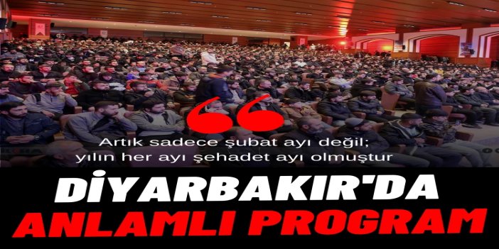 Diyarbakır'da "Şehadet Gecesi" programı düzenlendi