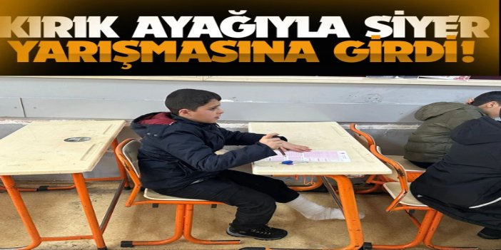Siyer sevdası engel tanımadı, kırık ayağıyla Siyer Yarışmasına girdi