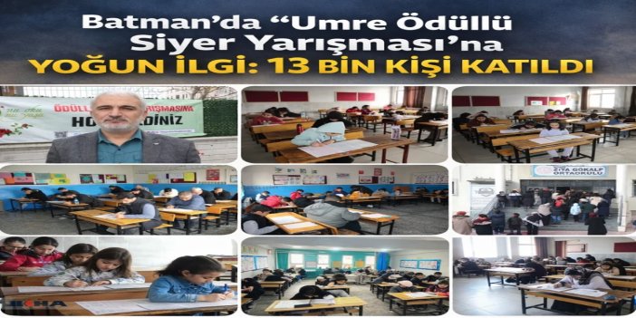 Batman'da "Umre Ödüllü Siyer Yarışması" büyük ilgi gördü