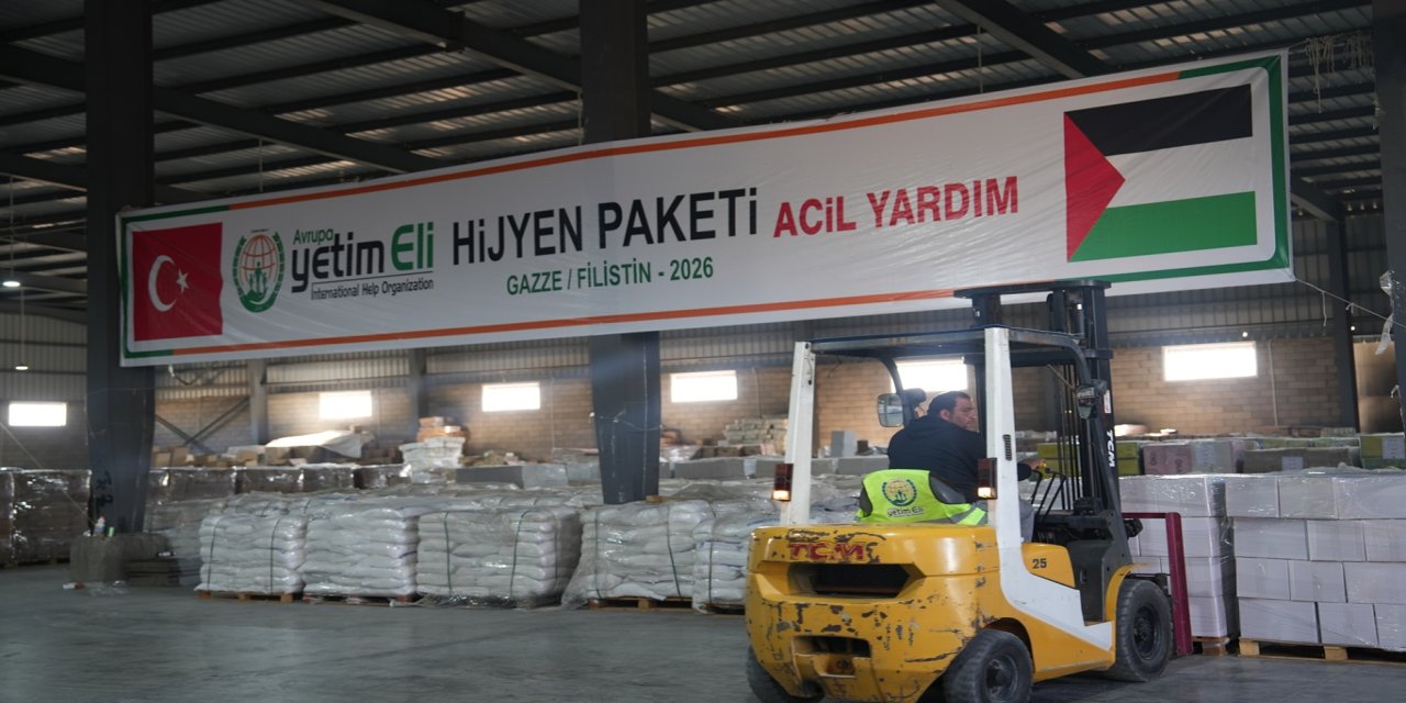 Avrupa Yetim Eli, Gazze için yardım tırlarını yola çıkardı