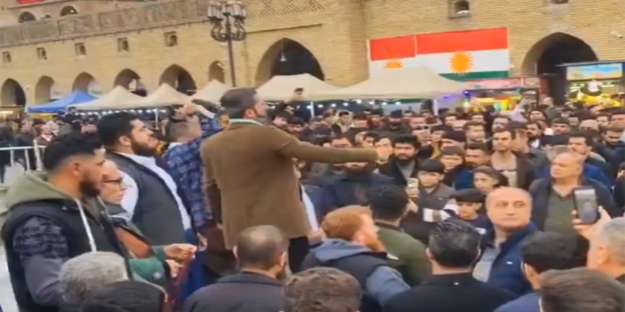 PKK/SDG cami hoparlörlerinden şarkı çaldı: Erbil'de İslam'a hakarete karşı sokaklar doldu