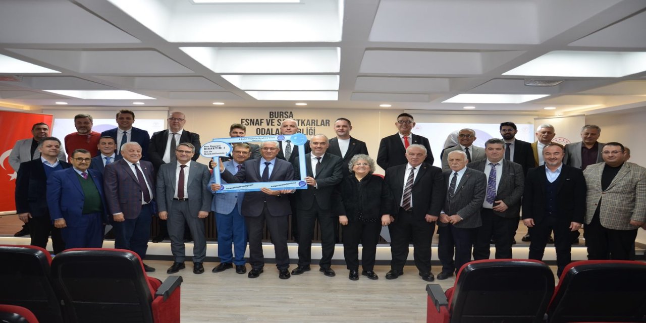 Bursa’da oda başkanlarına tütünle mücadele eğitimi verildi