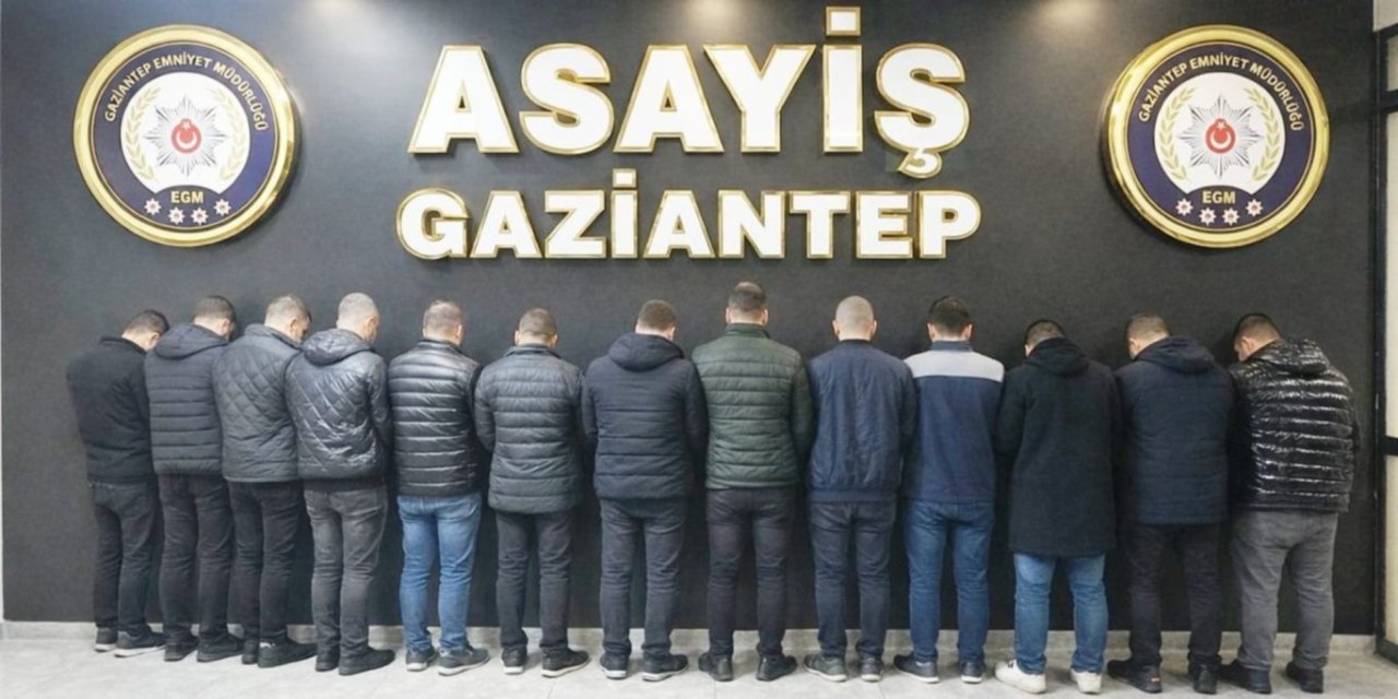 Gaziantep'te silahlı kavga olayına karışan 16 şüpheli yakalandı