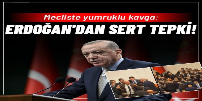 Cumhurbaşkanı Erdoğan’dan Meclis’teki yumruklu kavgaya ilişkin sert sözler