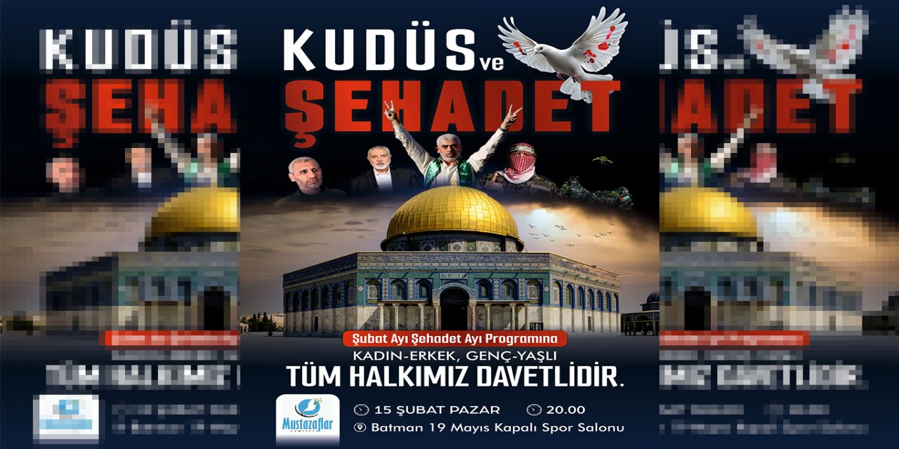 Batman'da "Kudüs ve Şehadet" programı düzenleniyor