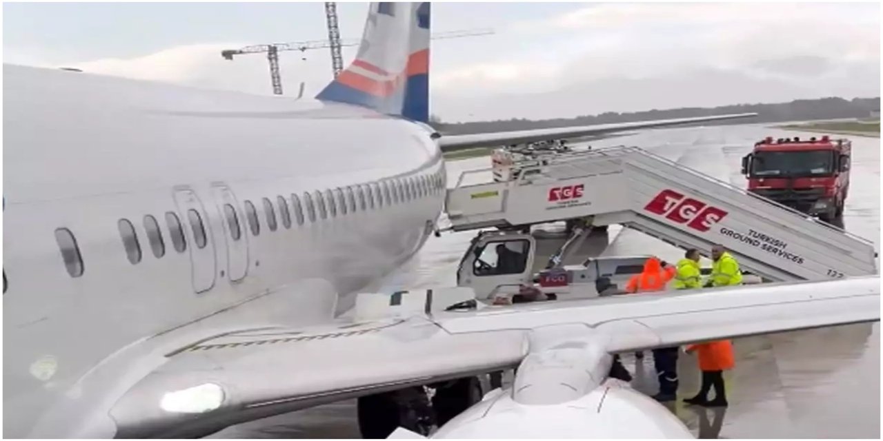 Antalya Havalimanı'nda korku dolu anlar