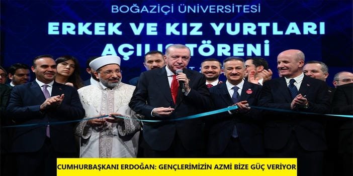 Cumhurbaşkanı Erdoğan: Gençlerimizin azmi bize güç veriyor