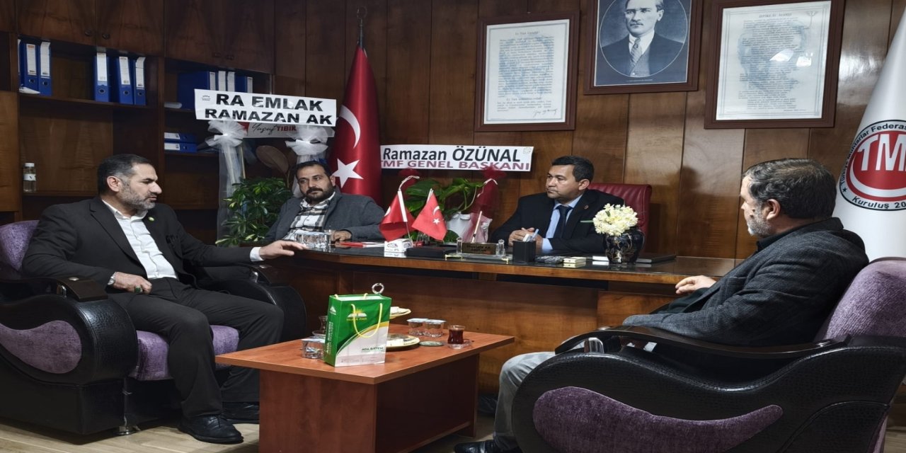 HÜDA PAR Tarsus İlçe Başkanlığından Muhtarlar Derneği’ne hayırlı olsun ziyareti