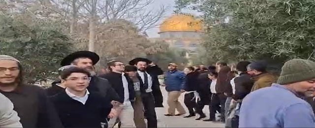 Mescid-i Aksa'da yeni provokasyon: Siyonist Yahudilerden toplu ayin ve dans gösterisi