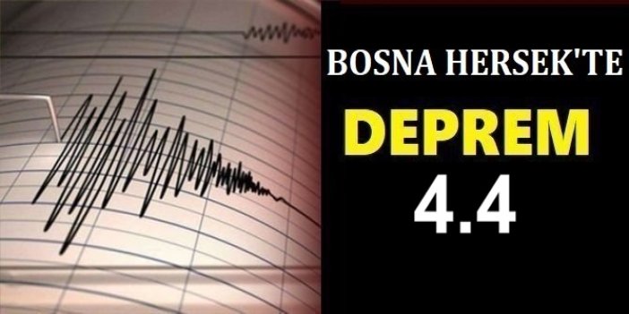 Bosna Hersek'te 4,4 büyüklüğünde deprem