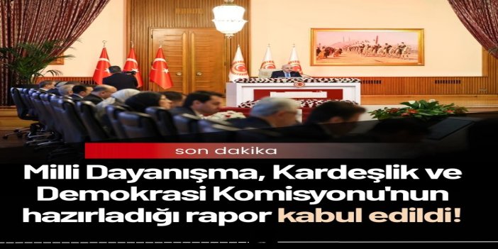 TBMM’de “Terörsüz Türkiye” raporu nitelikli çoğunlukla kabul edildi