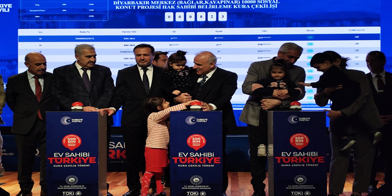 Diyarbakır TOKİ kura çekimi başladı