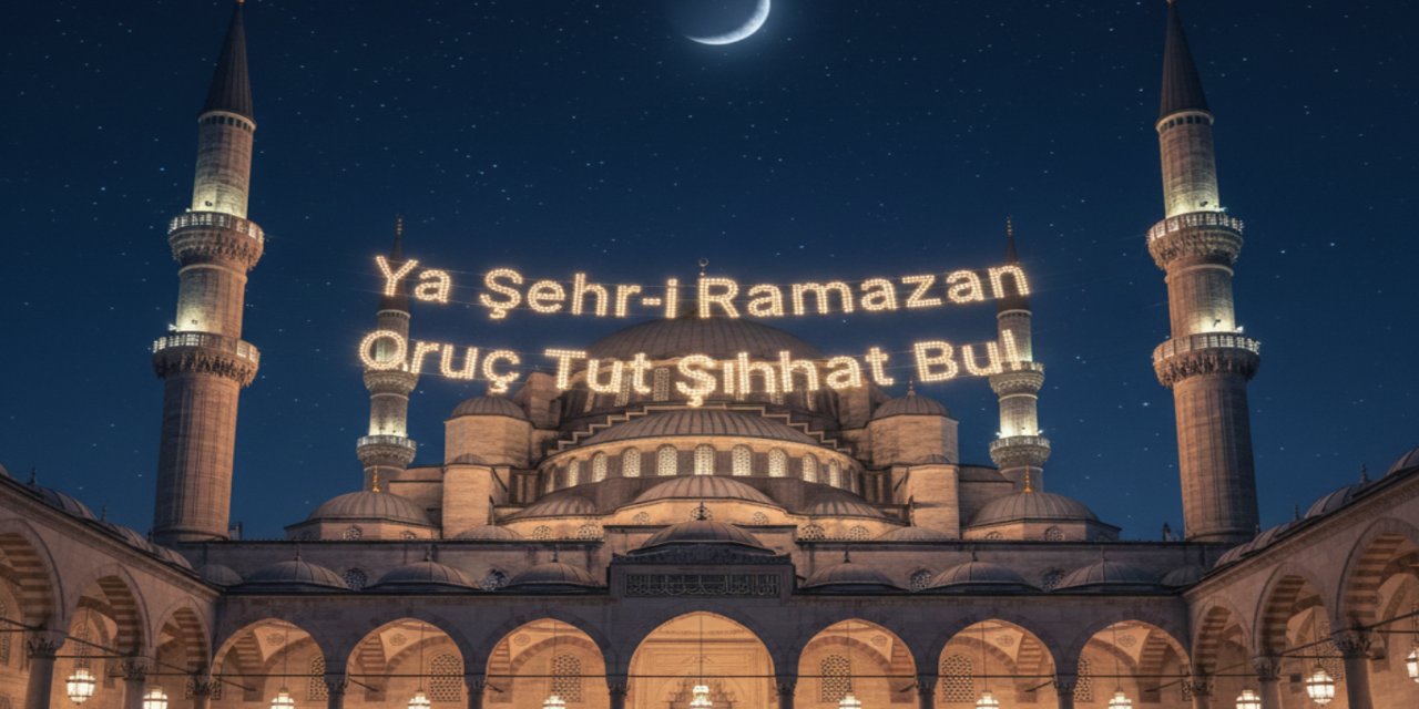 Ramazanda minareler arasında yükselen kandil: Mahya