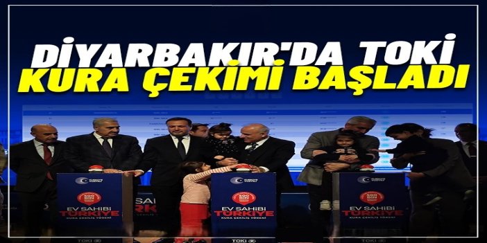 Diyarbakır TOKİ kura çekimi başladı