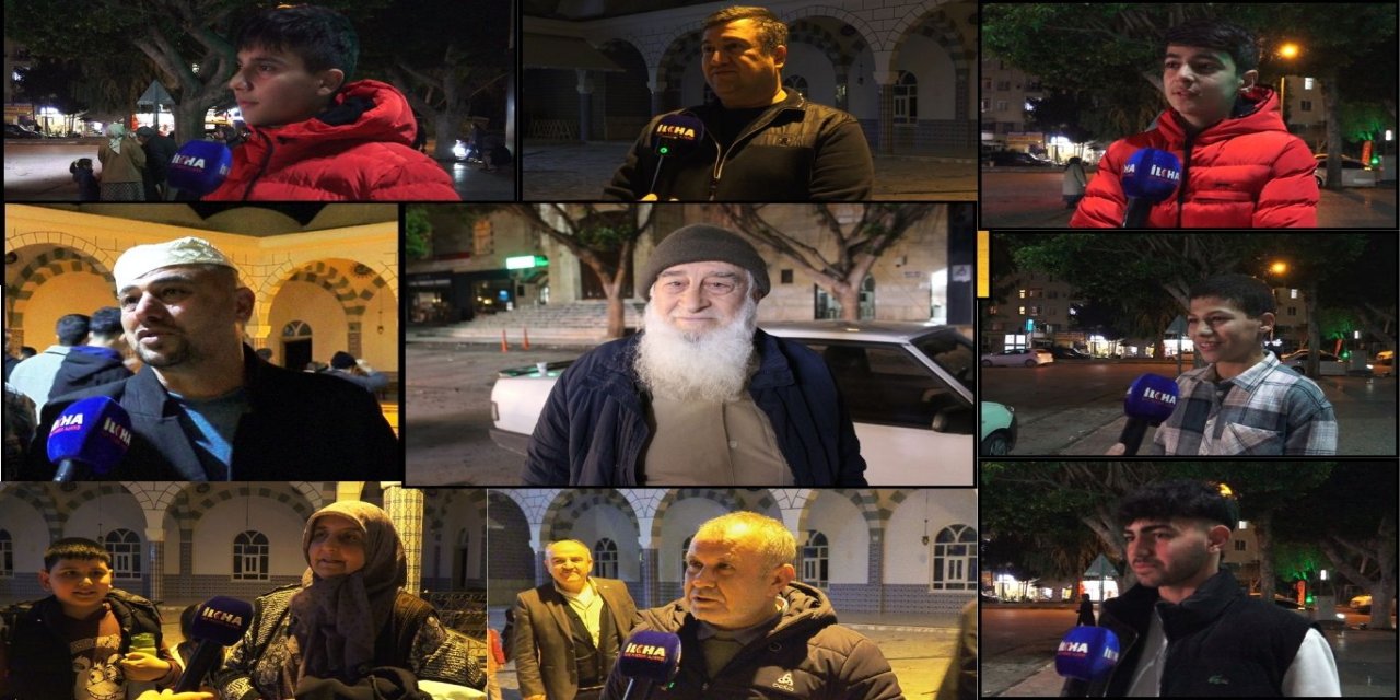 Mersin’de camilerde teravih coşkusu