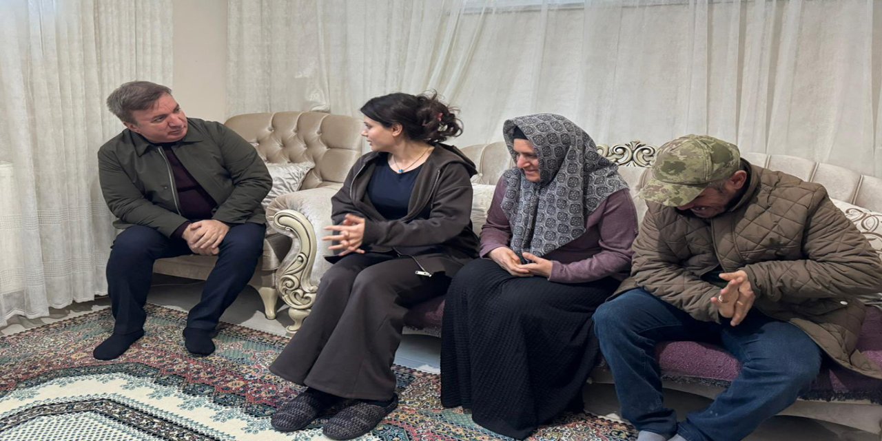 Erzincan Valisi Aydoğdu'dan bir aileye ev sözü