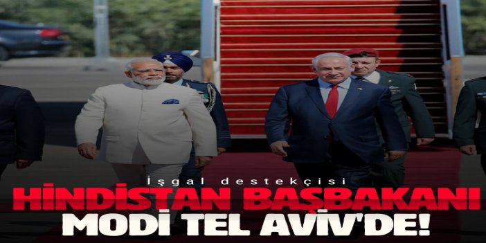 Siyonist rejim destekçisi Modi Tel Aviv'de