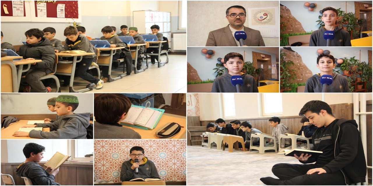 Gaziantep'te öğrenciler her gün birlikte mukabele okuyor