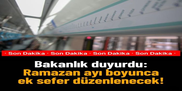 Marmaray, Ramazanda ek sefer yapacak