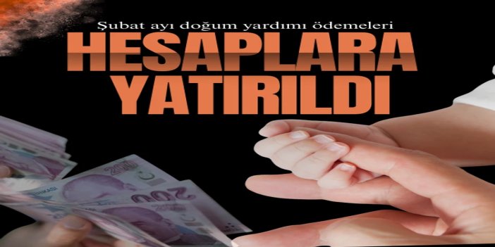 Şubat ayı doğum yardımı ödemeleri hesaplara yatırıldı