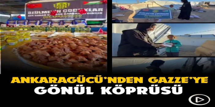 Ankaragücü’nden Gazze’de iftar: Üzülmeyin çocuklar…