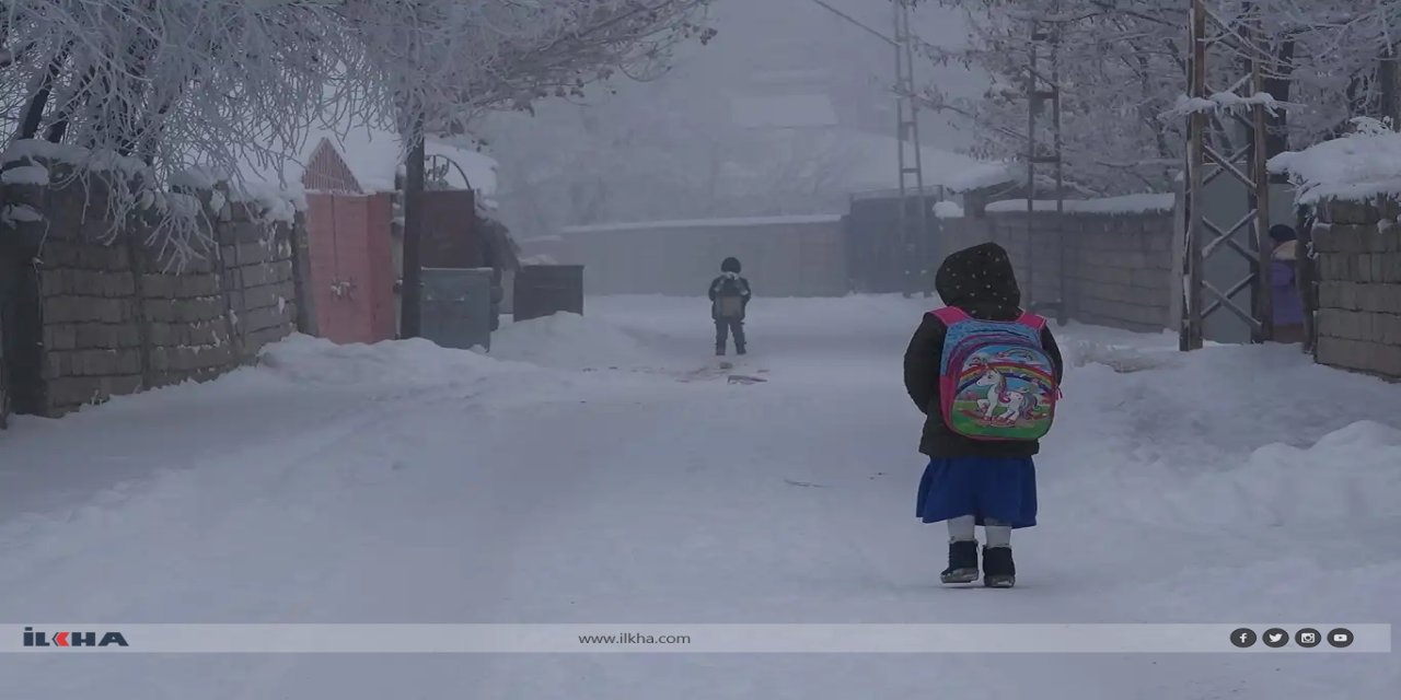 Kar yağışı nedeniyle Ağrı'da eğitime ara verildi!