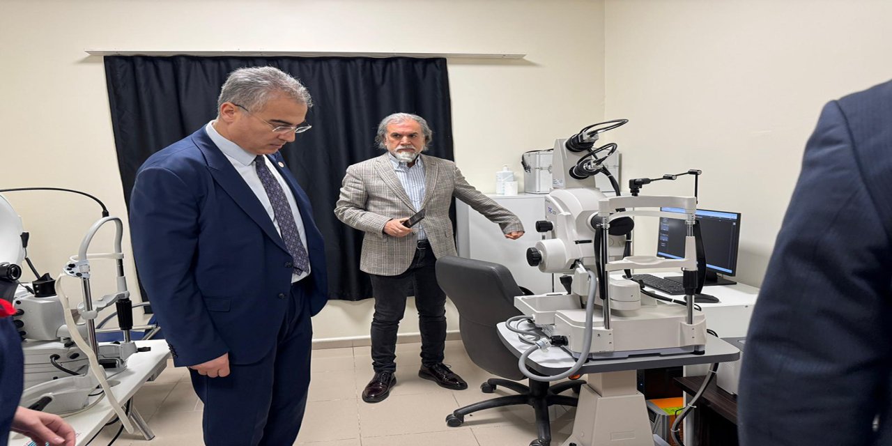Diyarbakır Ergani Devlet Hastanesi’nde göz anjiyo cihazı hizmete girdi