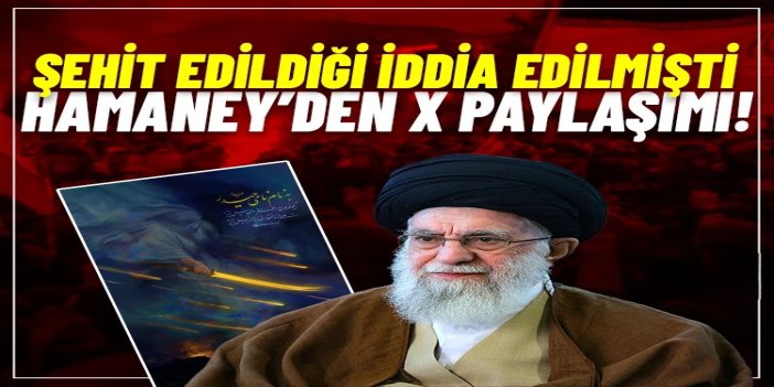 Hamanei, X hesabından paylaşımda bulundu: "Haydar'ın adıyla"