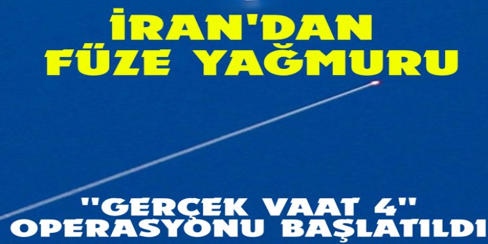 İran'dan misilleme: Tel Aviv ve Hayfa'ya yüzlerce füze atıldı