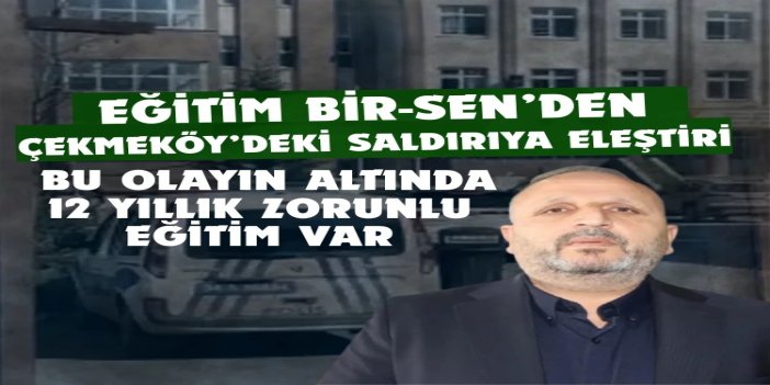 Demir: "Bu olayın altında 12 yıllık zorunlu eğitim var"
