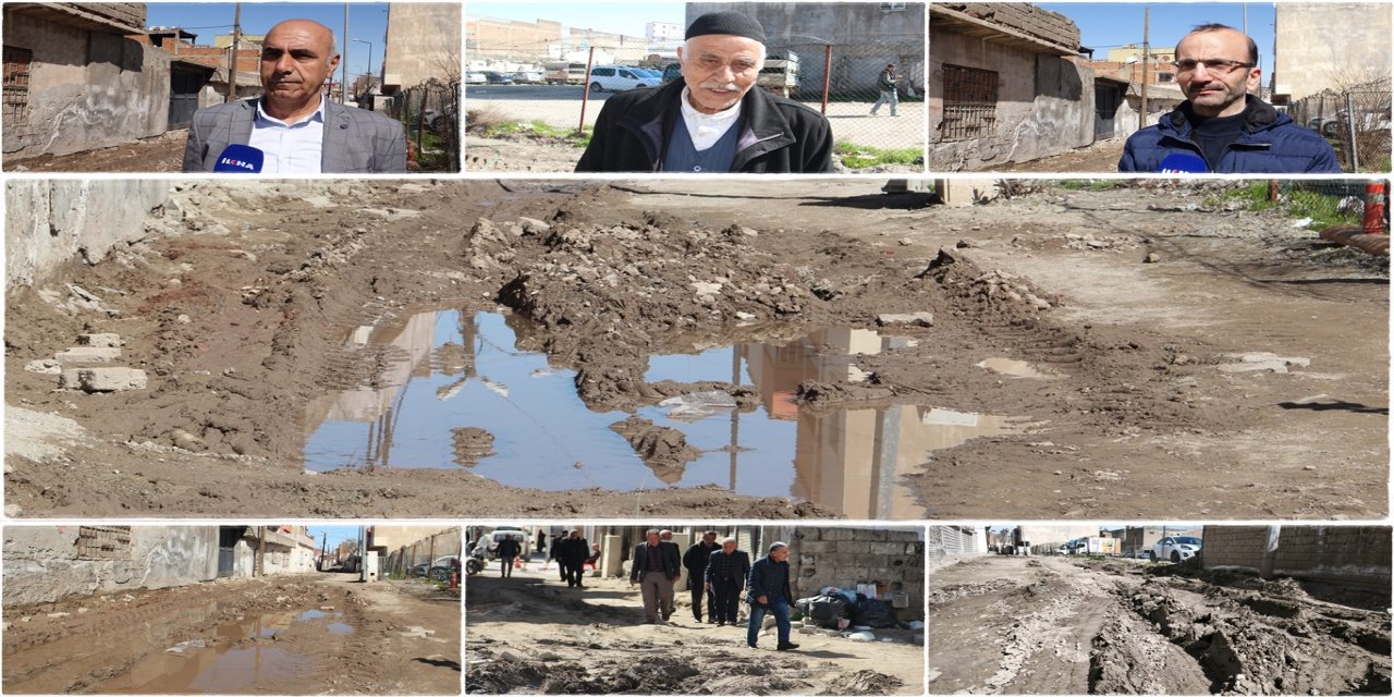 Aylardır süren ve mahalleliyi canından bezdiren yol çalışmasında çözüm bekleniyor