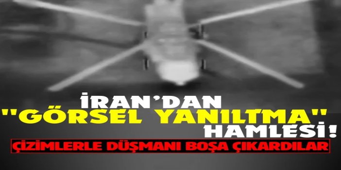 Savaş hiledir: İran, işgalci rejim ve ABD’yi, yere çizdiği uçak, helikopter çizimleriyle kandırdı