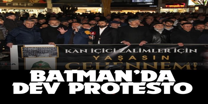 Batman'da binlerce kişi İran'a yönelik saldırıları protesto etti