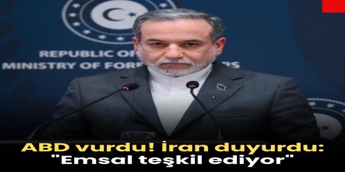 İran Dışişleri Bakanı Arakçi: ABD, sivillerin su kaynağını vurdu