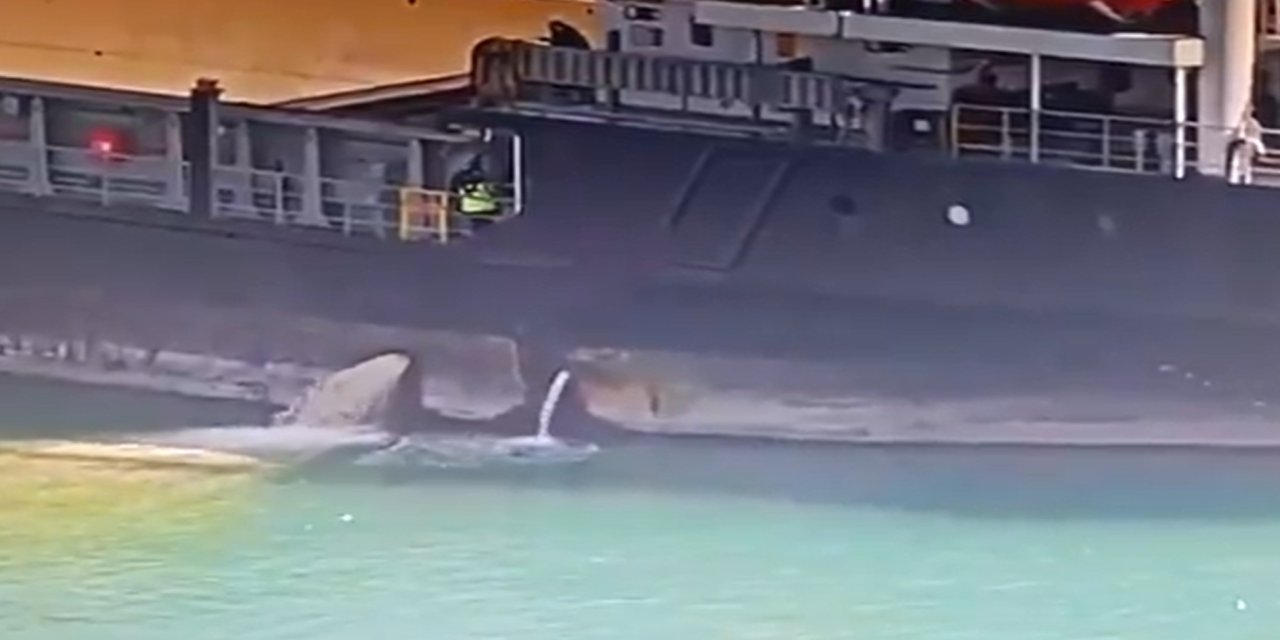 Mersin Limanı’nda denizi kirleten gemiye 13 milyon lira ceza