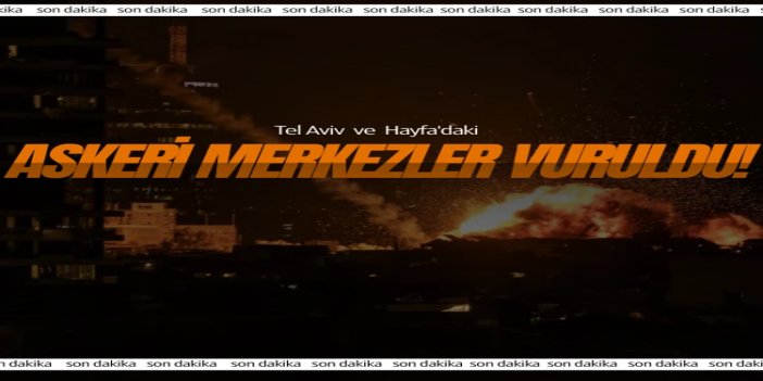 İran'dan siyonist rejime ağır darbe: Tel Aviv ve Hayfa'daki askeri merkezler vuruldu