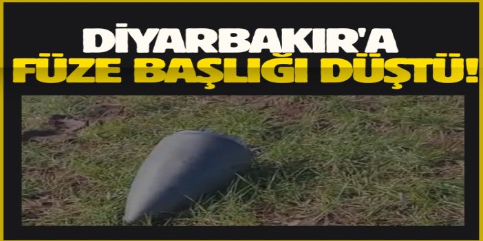 Diyarbakır kırsalına füze başlığı düştü