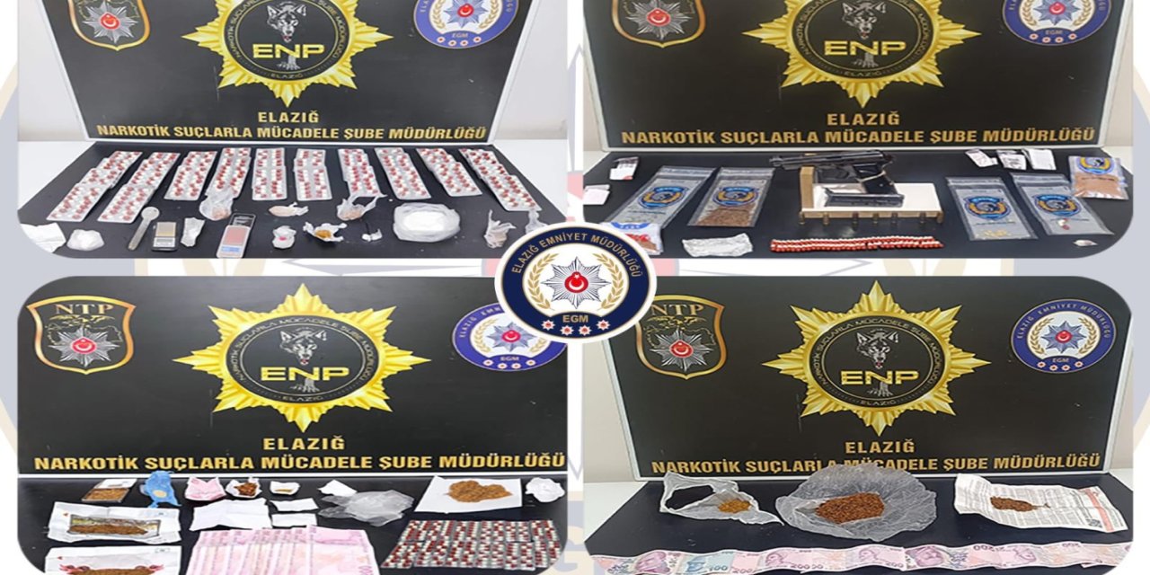 Elazığ’da uyuşturucu operasyonunda 14 şüpheli tutuklandı