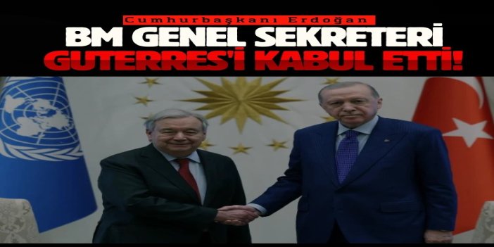 Cumhurbaşkanı Erdoğan, BM Genel Sekreteri Guterres'i kabul etti