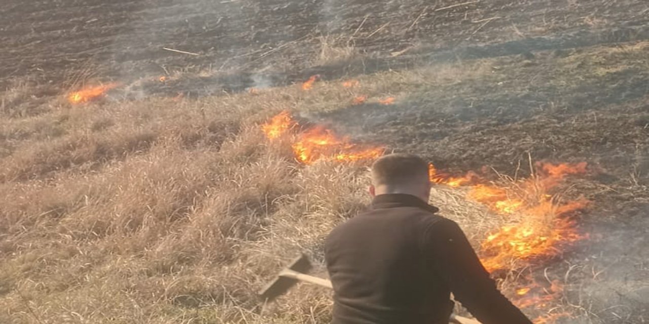 Batman'da anız yangını söndürüldü