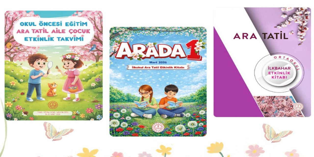 Öğrenciler için hazırlanan ara tatil etkinlik kitapları erişime açıldı