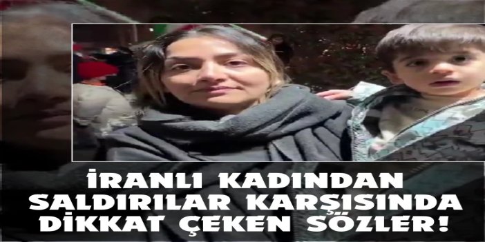 İranlı kadından saldırılar karşısında dikkat çeken sözler: Filistinli çocuklar yıllardır bu şartlarda yaşıyor