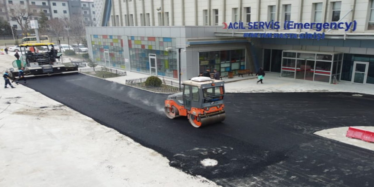 Battalgazi Devlet Hastanesi otoparkı yenilendi