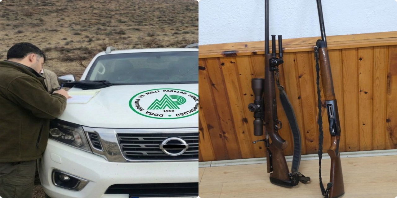 Antalya'da kaçak avcılara 1 milyon 42 bin lira ceza